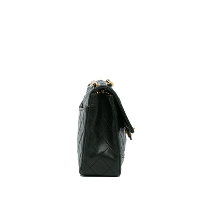 Black Chanel Quilted Lambskin Shoulder Bag