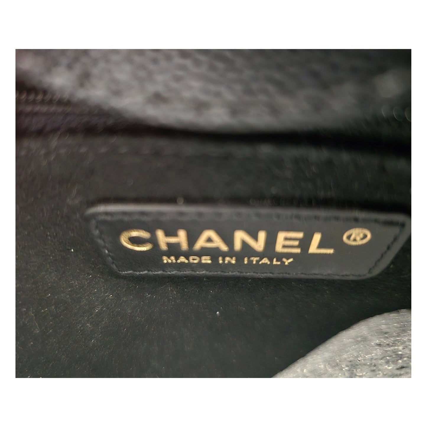 Chanel Small Black Caviar Studded Deauville Tote