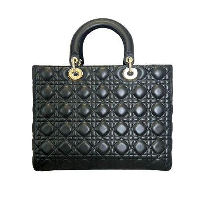 Flap Lady Dior Large Lambskin Black GHW