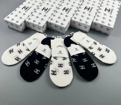CHANEL LOW-CUT SOCKS 189533 (1 BOX)