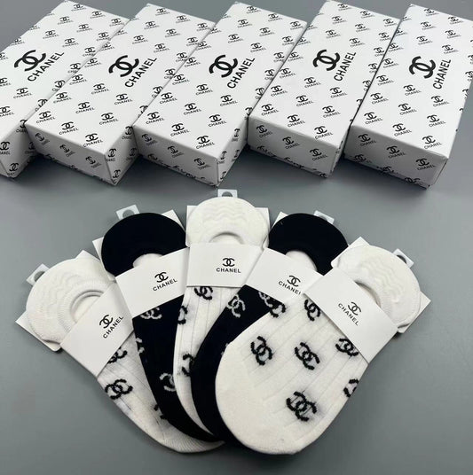 CHANEL LOW-CUT SOCKS 189533 (1 BOX)