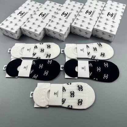 CHANEL LOW-CUT SOCKS 189533 (1 BOX)