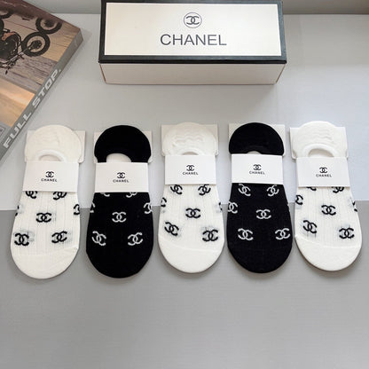 CHANEL LOW-CUT SOCKS 189514 (1 BOX)