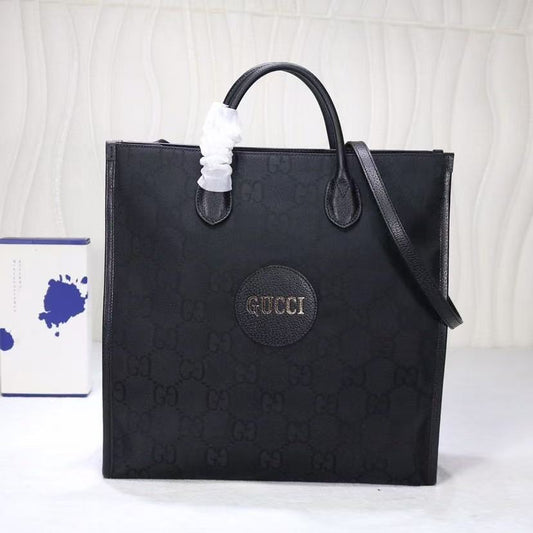 Gucci  Off The Grid Medium Tote Bag Black Polyester and Leather