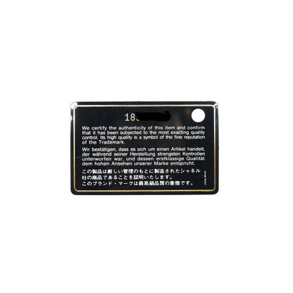 CHANEL Cambon Line Bifold Long Wallet Black
