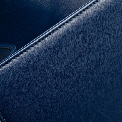 Blue Chanel Medium Lambskin Boy Flap Crossbody Bag