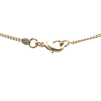 Gold Chanel Gold Plated Camellia Pendant Necklace