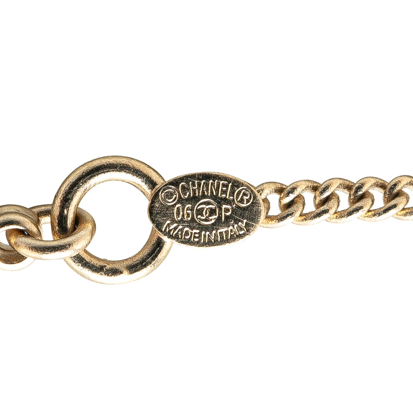 Gold Chanel Gold Plated Camellia Pendant Necklace