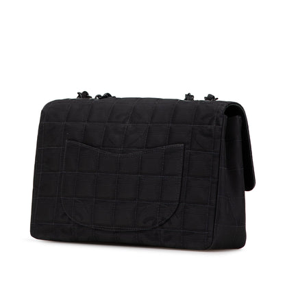 Black Chanel Medium New Travel Line Single Flap Shoulder Bag