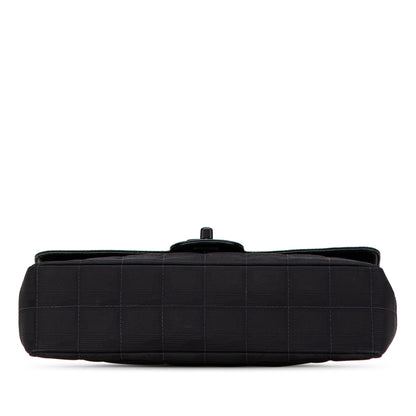 Black Chanel Medium New Travel Line Single Flap Shoulder Bag