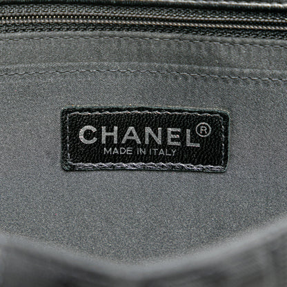 Black Chanel Medium New Travel Line Single Flap Shoulder Bag