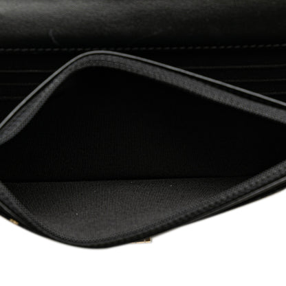 Black Chanel Calfskin Crocodile Embossed Graffiti 2.55 Cocodile Reissue Wallet On Chain Crossbody Bag