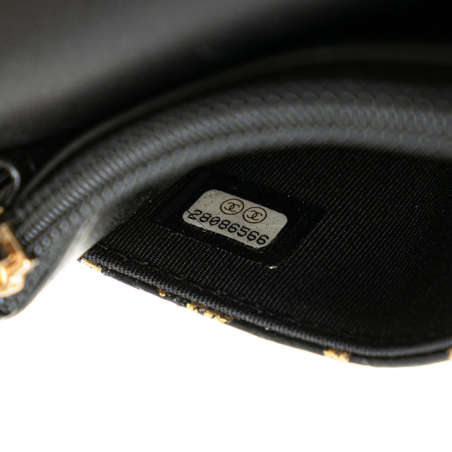 Black Chanel Calfskin Crocodile Embossed Graffiti 2.55 Cocodile Reissue Wallet On Chain Crossbody Bag
