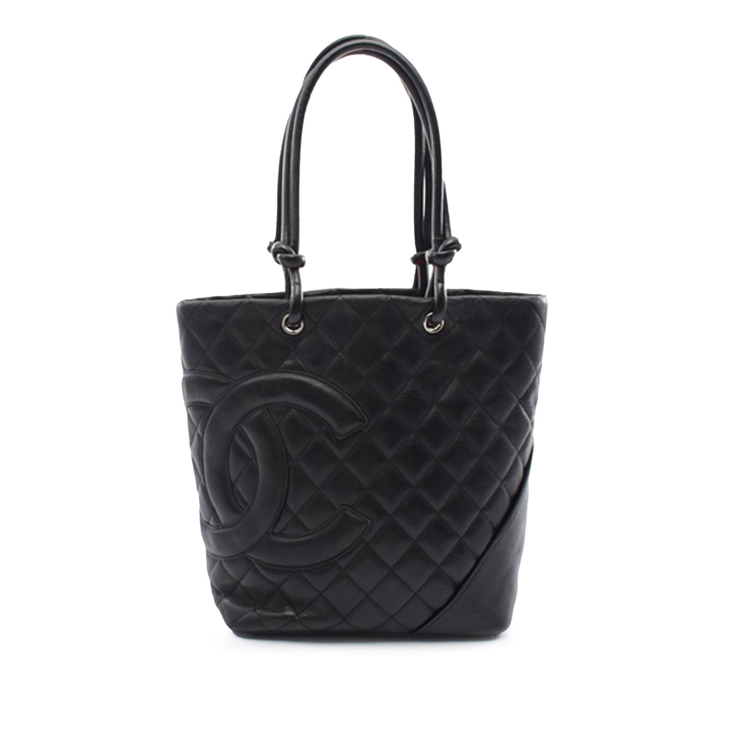 Black Chanel Medium Lambskin Cambon Ligne Tote