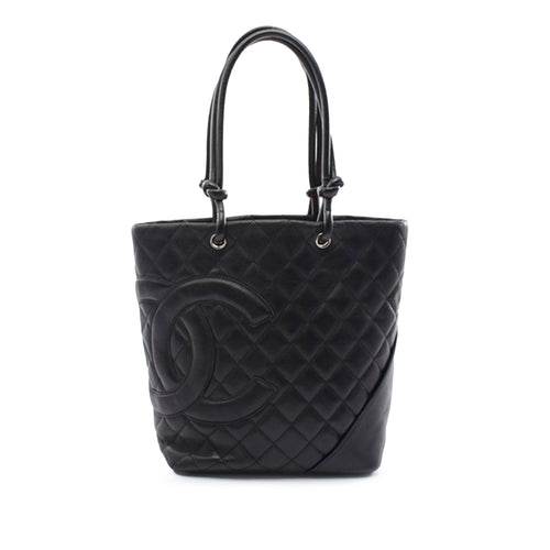 Black Chanel Medium Lambskin Cambon Ligne Tote