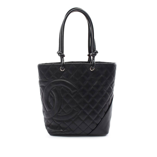 Black Chanel Medium Lambskin Cambon Ligne Tote