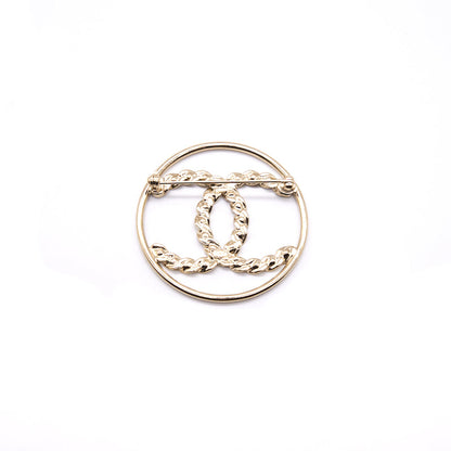 Chanel Round CC Brooch
