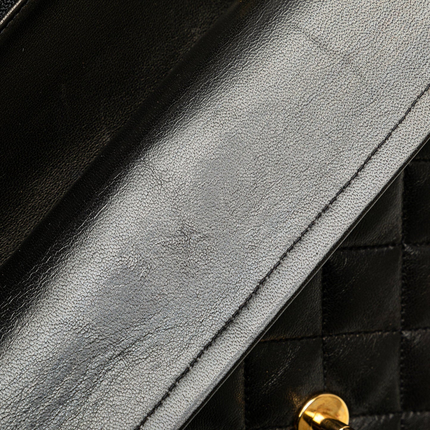 Black Chanel Small Classic Lambskin Double Flap Shoulder Bag