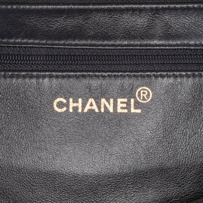 Black Chanel Quilted Lambskin Shoulder Bag