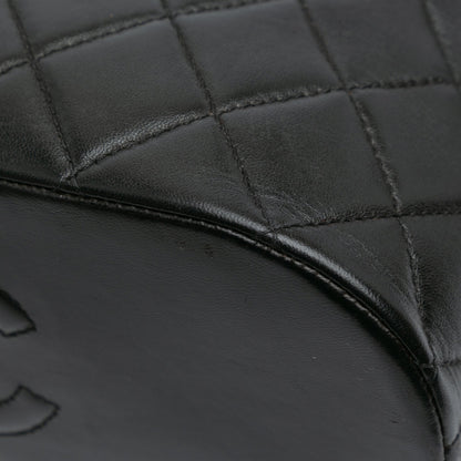 Black Chanel Quilted Lambskin Shoulder Bag
