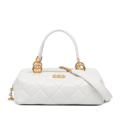 Chanel Sac Mtiers d'Art CC Quilted Lambskin Box with Top Handle