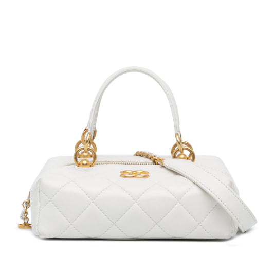Chanel Sac Mtiers d'Art CC Quilted Lambskin Box with Top Handle