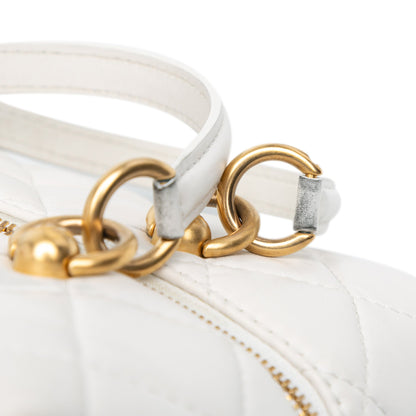 Chanel Sac Mtiers d'Art CC Quilted Lambskin Box with Top Handle