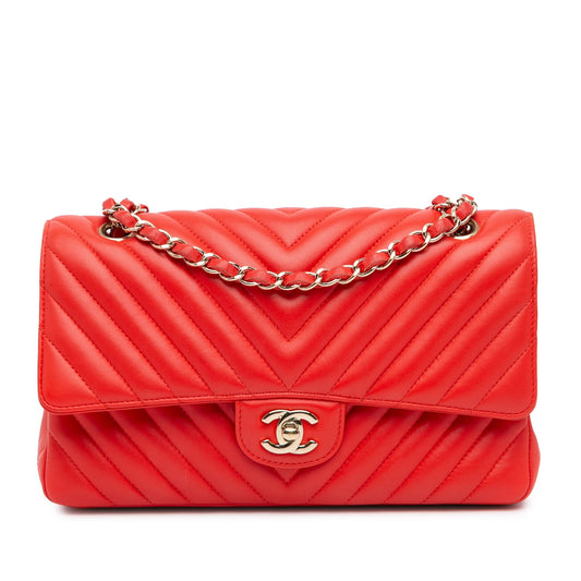 Chanel Sac Medium Classic Chevron Lambskin Double Flap