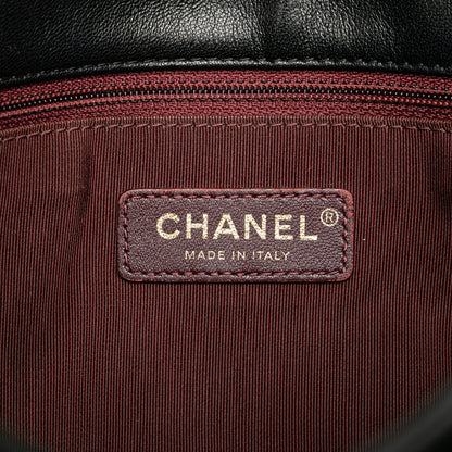 Black Chanel Medium Lambskin Mademoiselle Vintage Double Flap Crossbody Bag