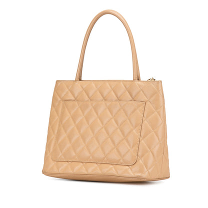 Brown Chanel Caviar Medallion Tote