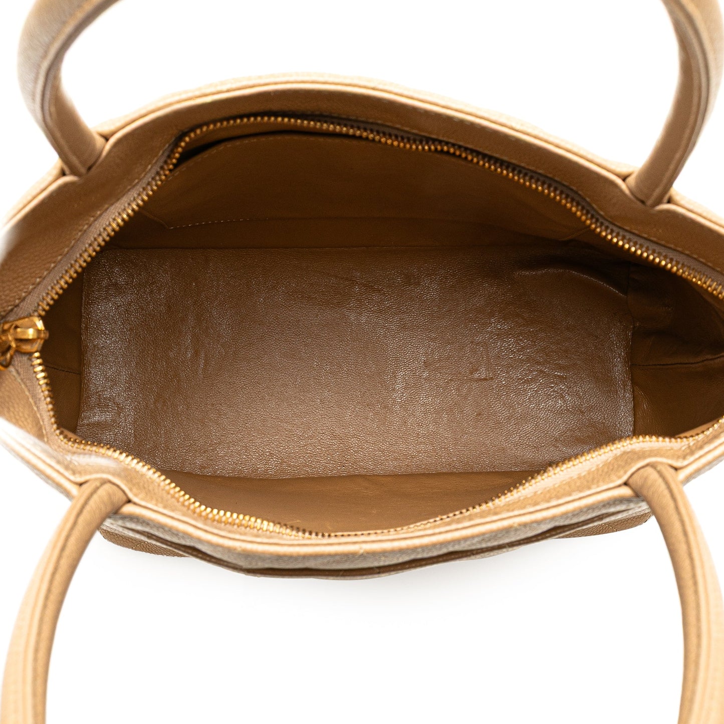 Brown Chanel Caviar Medallion Tote