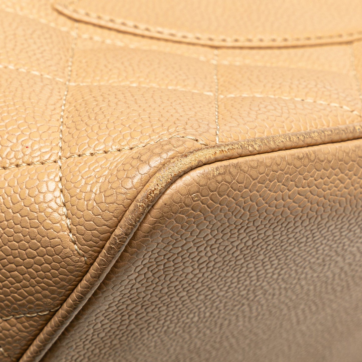 Brown Chanel Caviar Medallion Tote