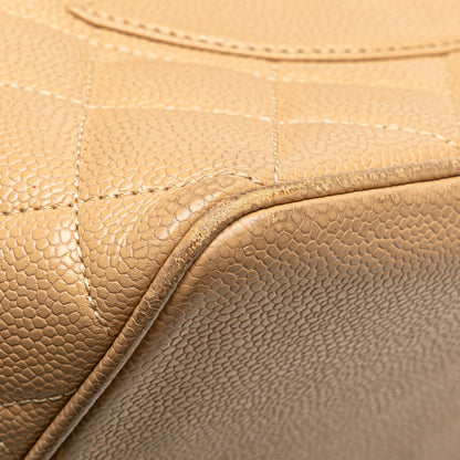Brown Chanel Caviar Medallion Tote