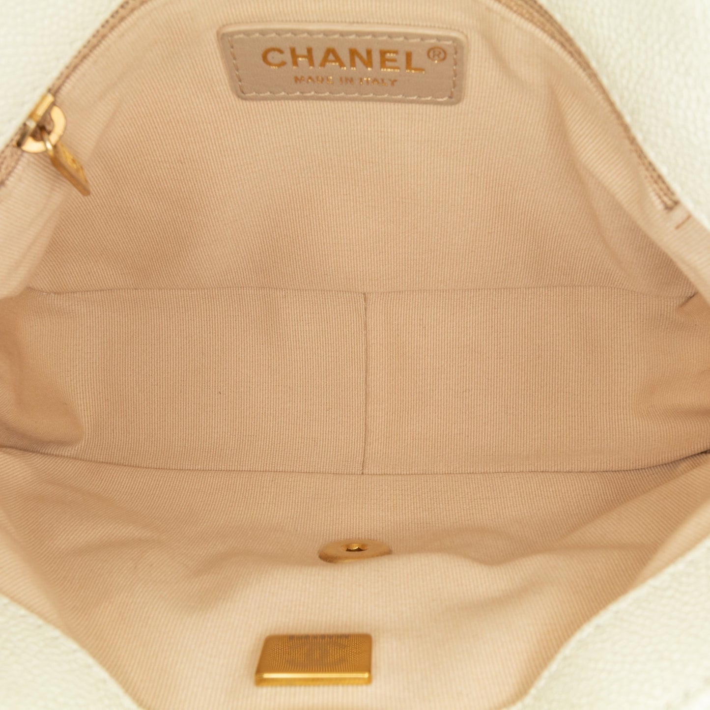 Chanel Sac Small Quilted Caviar Chain Melody Flap