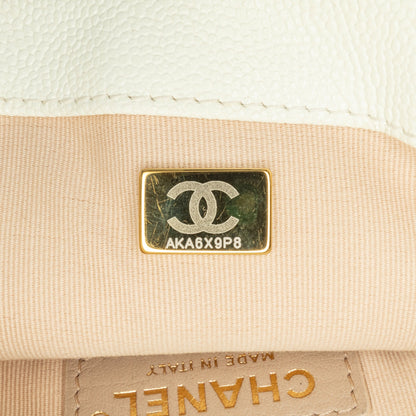 Chanel Sac Small Quilted Caviar Chain Melody Flap