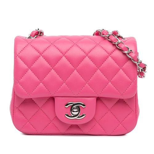 Chanel Sac Mini Square Classic Lambskin Single Flap