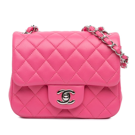 Chanel Sac Mini Square Classic Lambskin Single Flap