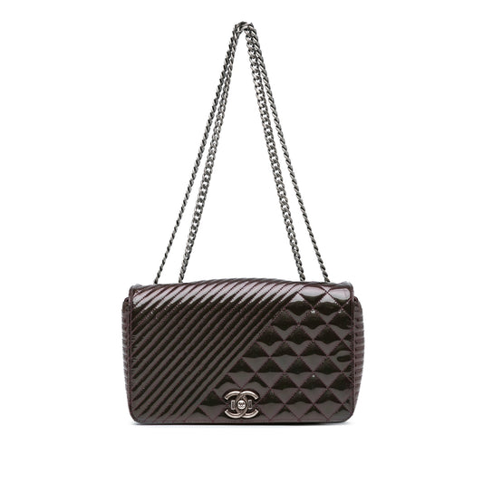 Chanel Sac Medium Patent Coco Boy Flap