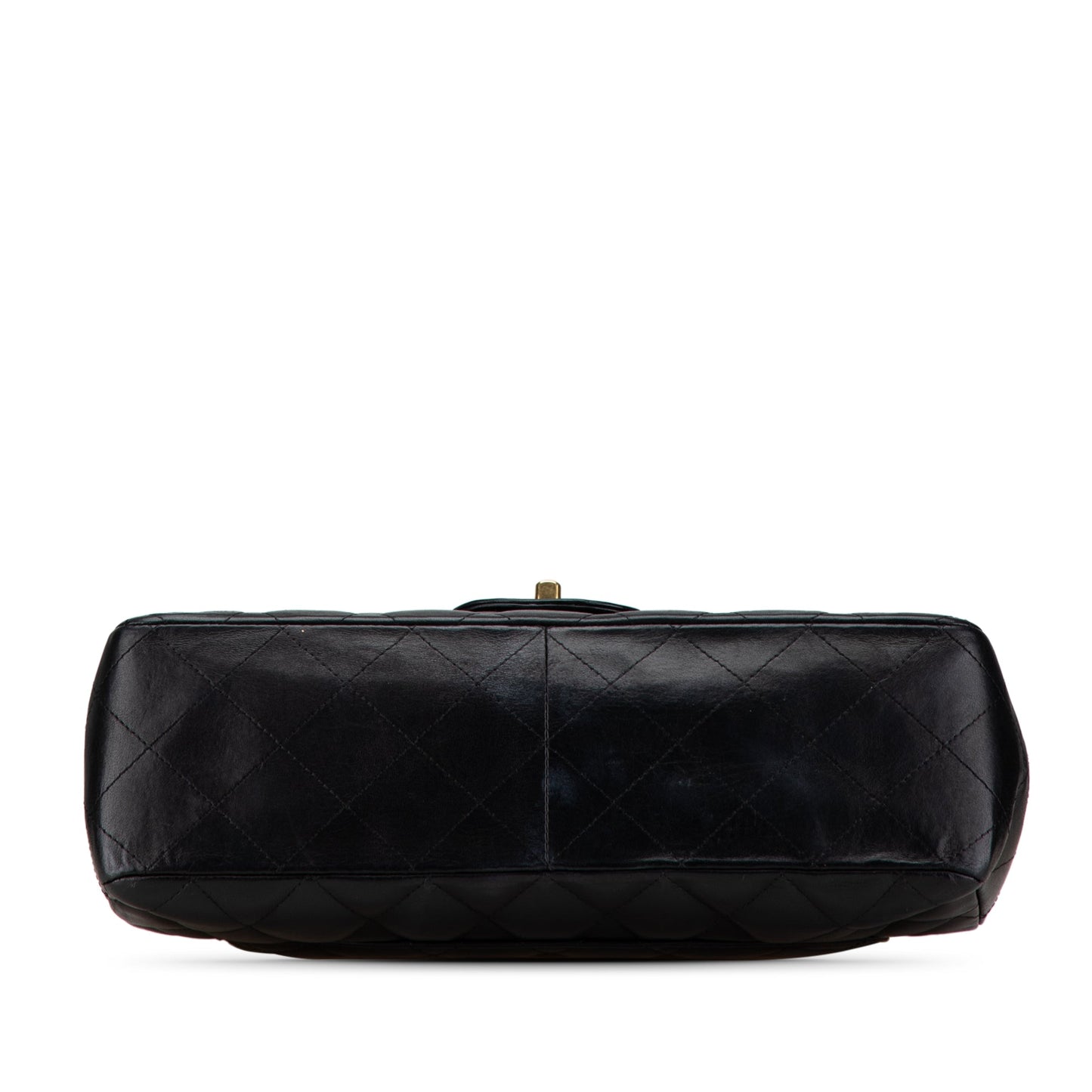 Black Chanel Jumbo Classic Lambskin Single Flap Shoulder Bag