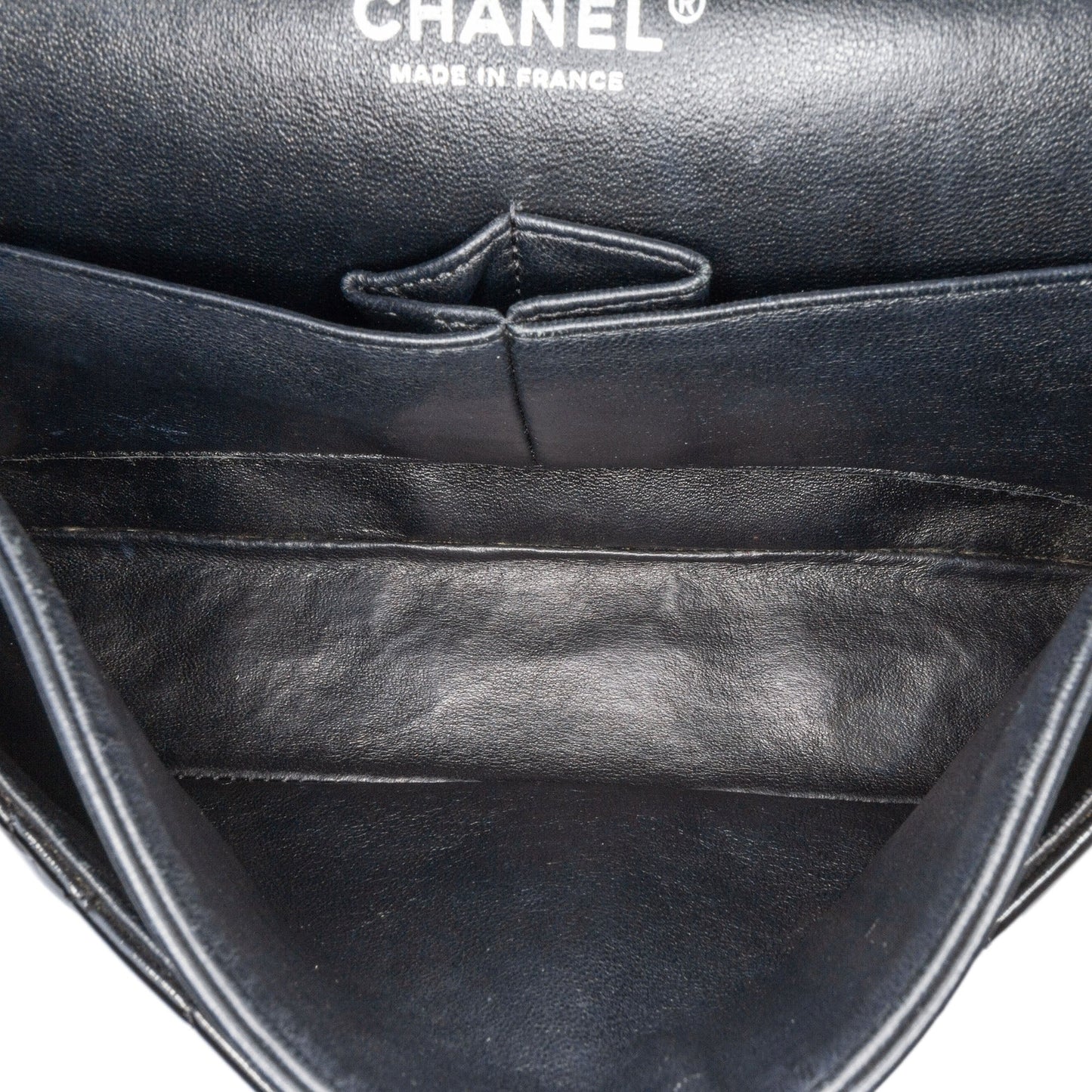 Black Chanel Medium Classic Patent Double Flap Shoulder Bag