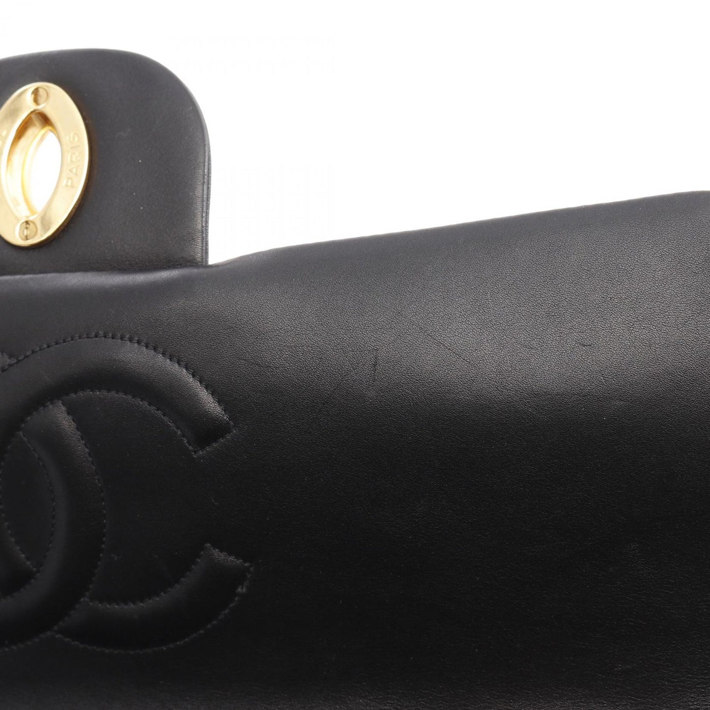 Black Chanel Maxi XL Classic Lambskin Single Flap Shoulder Bag