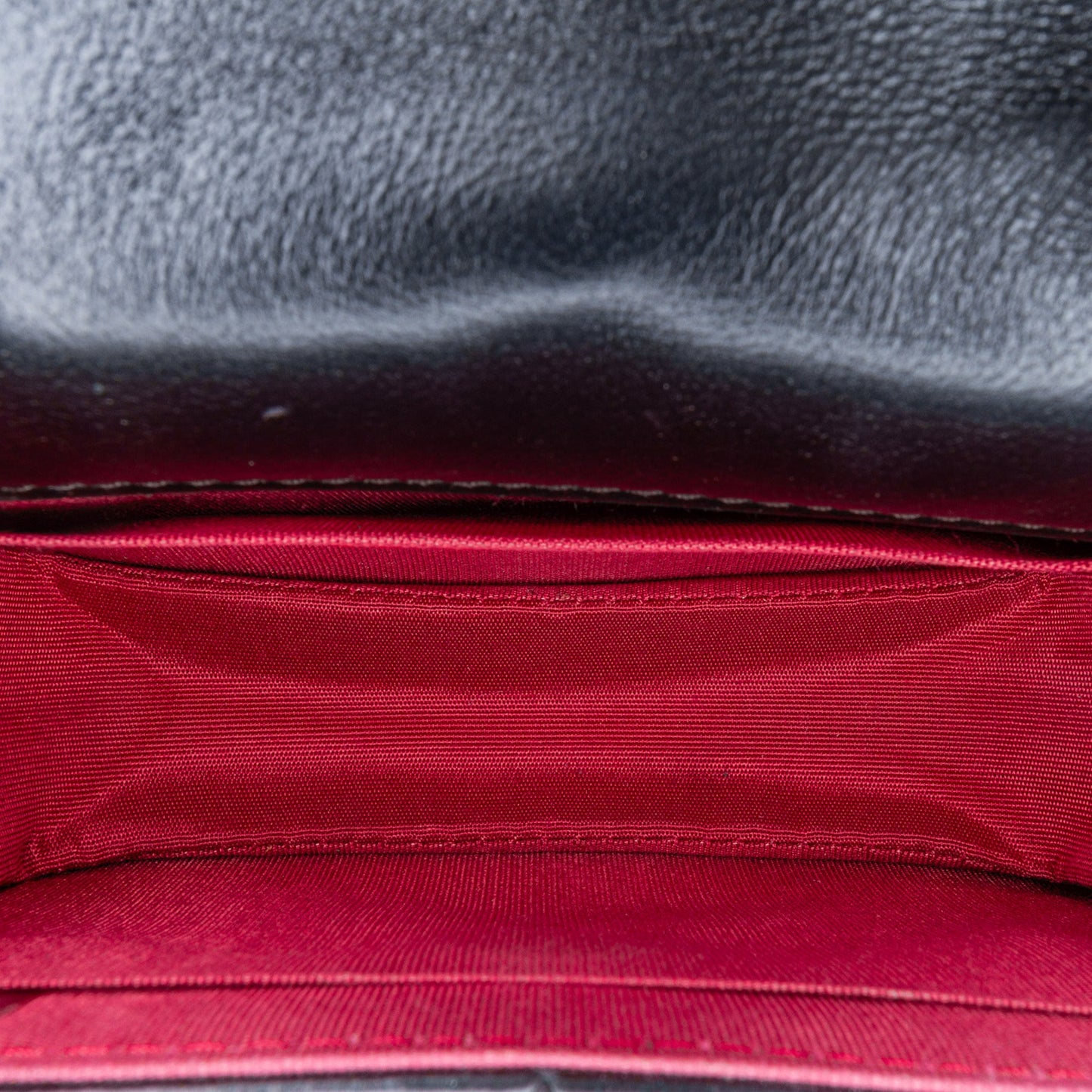 Black Chanel Mini Lambskin Button On Top Flap Satchel