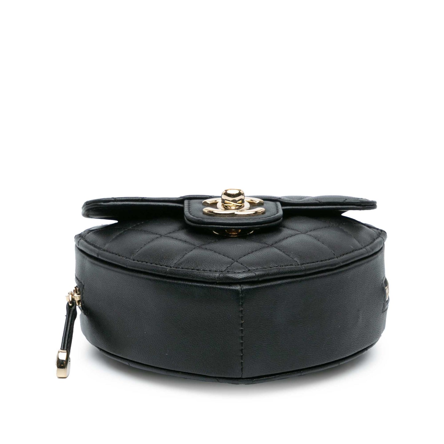 Black Chanel Mini Lambskin CC in Love Heart Crossbody