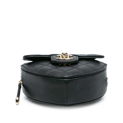 Black Chanel Mini Lambskin CC in Love Heart Crossbody