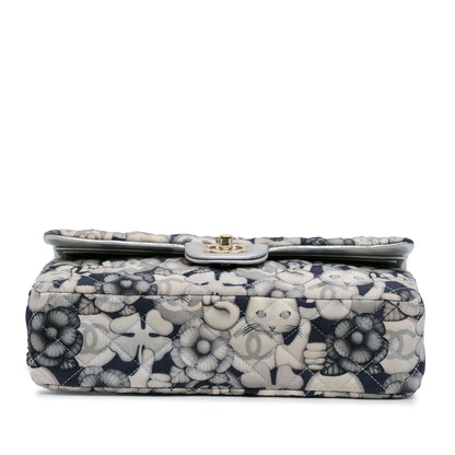 Chanel Sac Medium Classic Nylon Cat Emoticon Double Flap