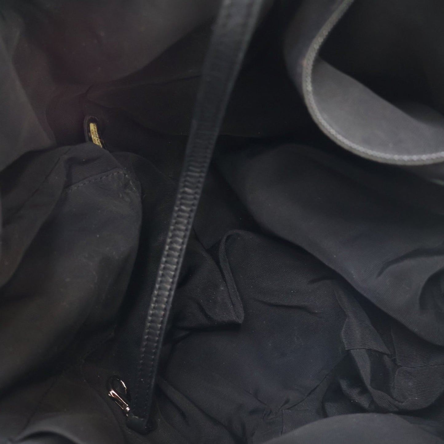 Black Chanel Chevron Calfskin Urban Spirit Bucket Bag