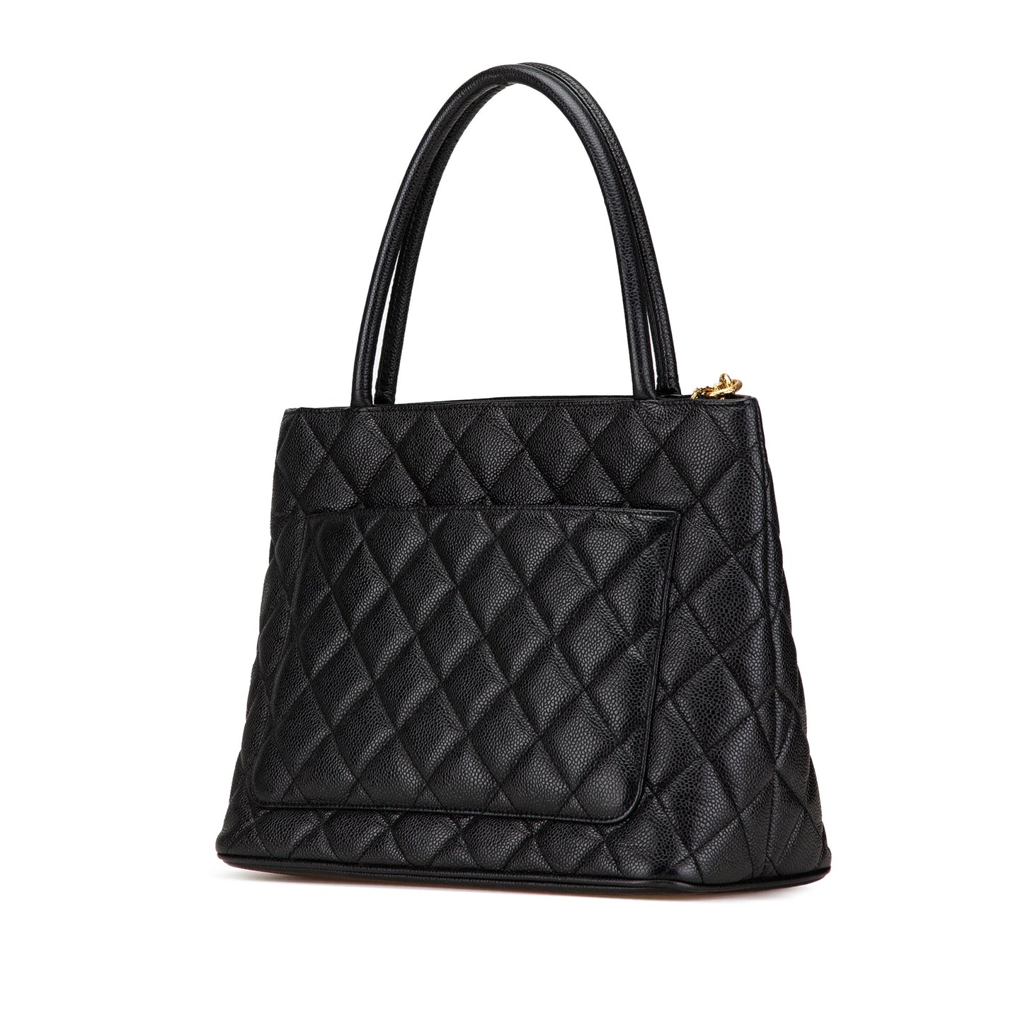 Black Chanel Caviar Medallion Tote
