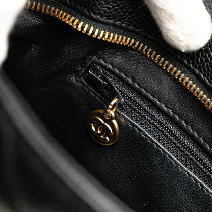 Black Chanel Caviar Medallion Tote