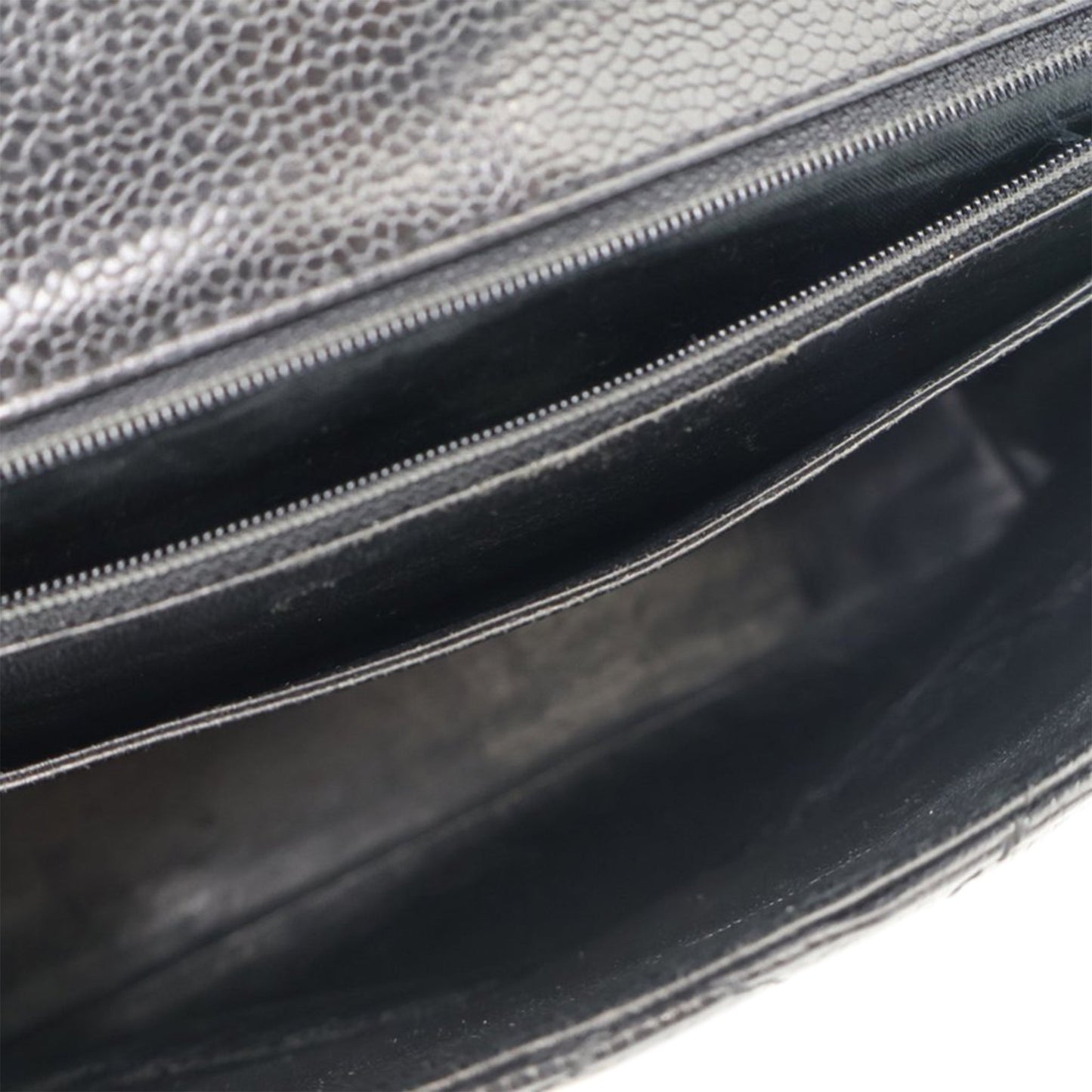 Black Chanel Caviar Kelly Top Handle Bag
