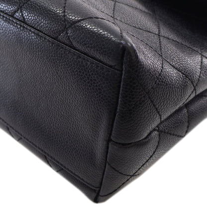 Black Chanel Caviar Kelly Top Handle Bag